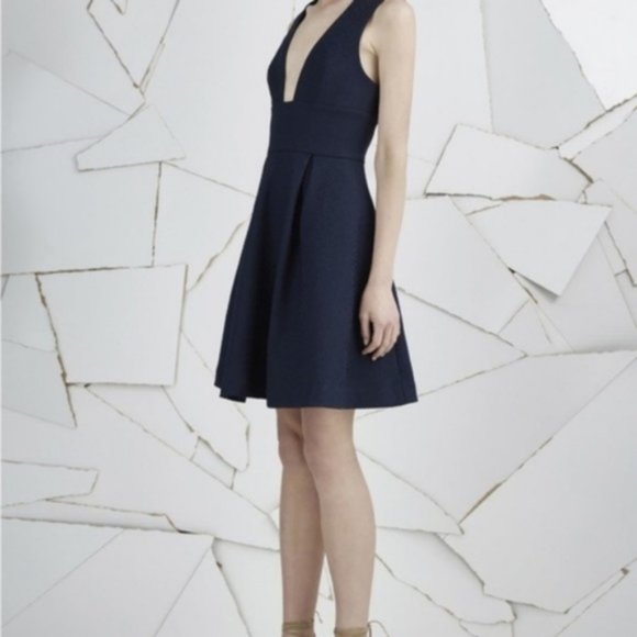 Keepsake ‘Shake Up and Flare’ Navy Blue Dress XXS - Picture 3 of 8